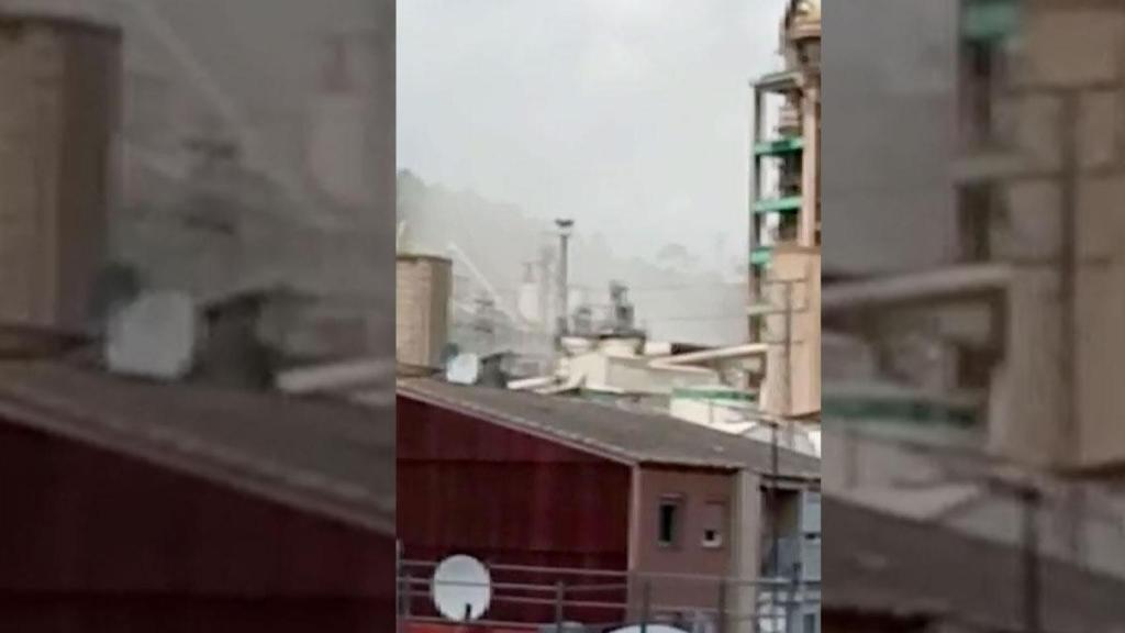 Episodio de polvo en la cementera Lafarge, en Montcada i Reixac / CEDIDA