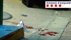 Imagen de la escena del tiroteo en la avenida Meridiana de Barcelona / EFE