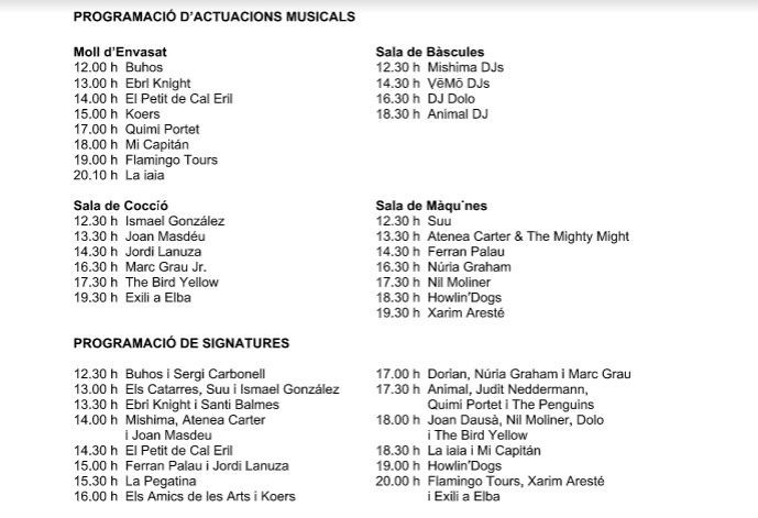 La programación de los conciertos que se realizarán en el Sant Jordi Musical
