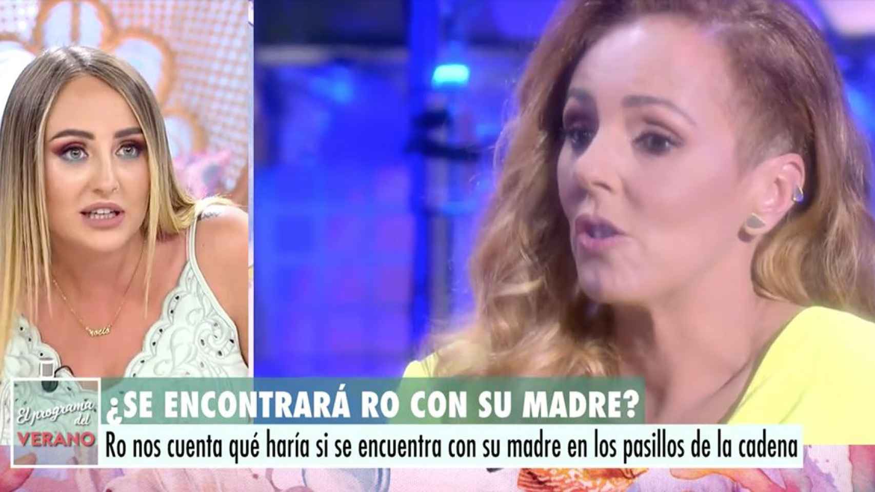 Rocío Flores en 'El Programa del Verano' contestando a su madre, Rocío Carrasco / MEDIASET