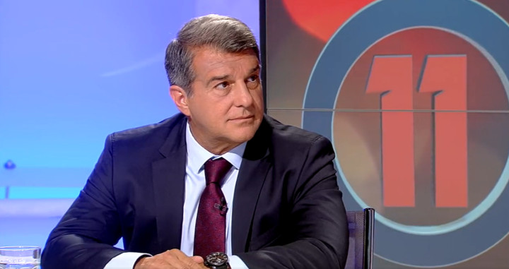 Joan Laporta, durante su entrevista en 'Onze' de TV3 / REDES