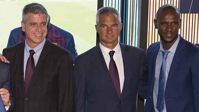 Jordi Mestre, Javier Bordas y Eric Abidal / ARCHIVO