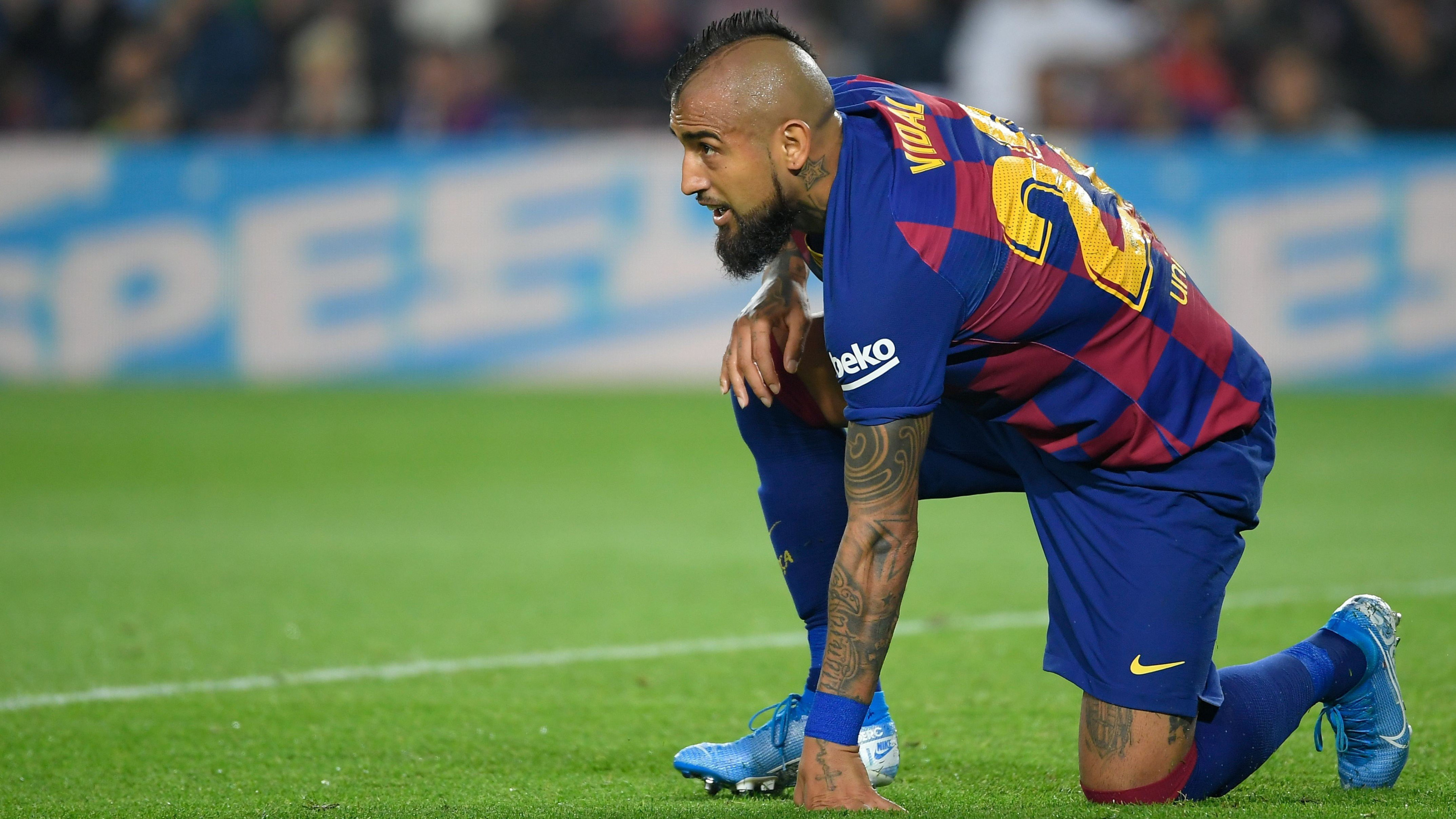 Arturo Vidal en un partido del Barça / REDES