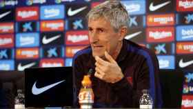 Quique Setién en rueda de prensa previa a la Real Sociedad / FC Barcelona