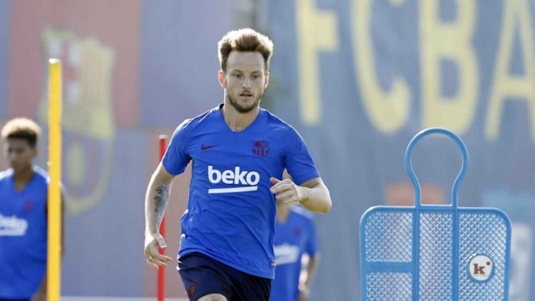 Una foto de Ivan Rakitic durante un entrenamiento del Barça / FCB