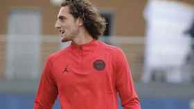 Una foto de Adrien Rabiot en un entrenamiento del PSG / INSTAGRAM