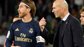 Zidane, junto a Sergio Ramos en una imagen de archivo | EFE