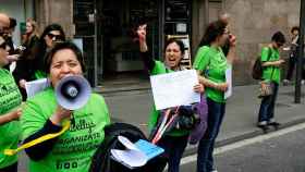 Imagen de una protesta de 'Las Kellys' en Barcelona / CG