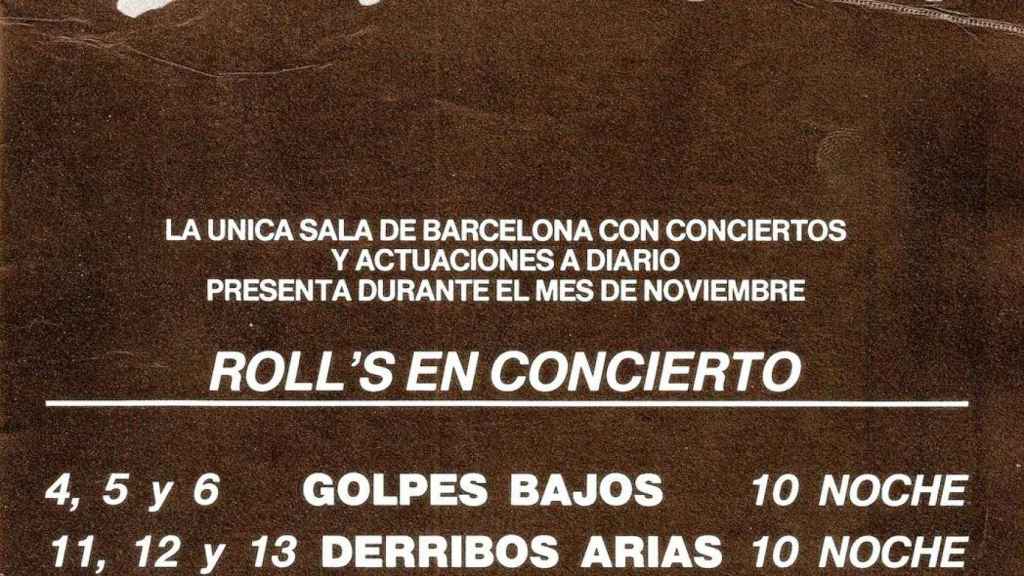 Anuncio de la sala de conciertos Zeleste de Barcelona