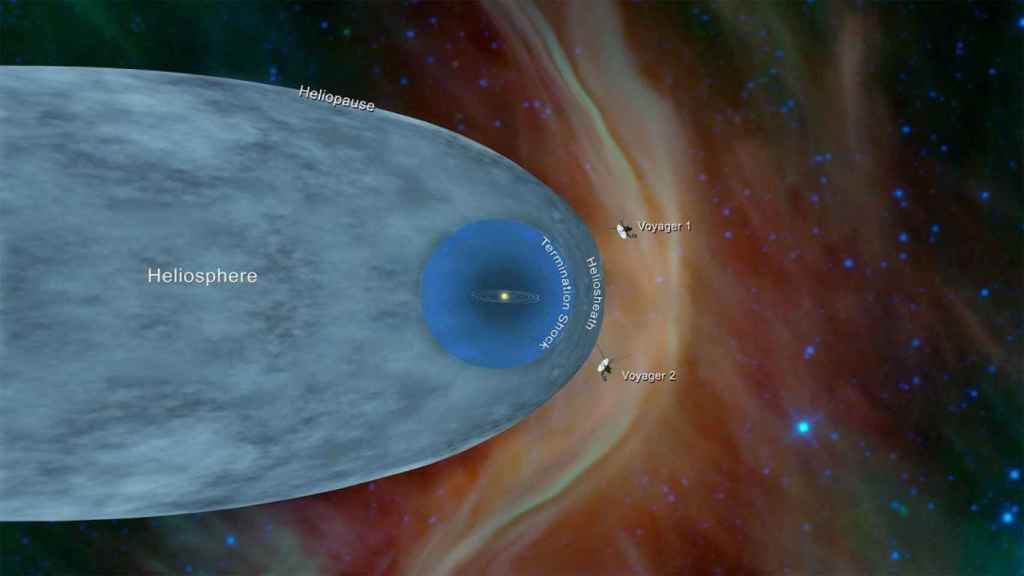 Imagen en la que la sonda Voyager 2 cruza la heliosfera / EUROPA PRESS