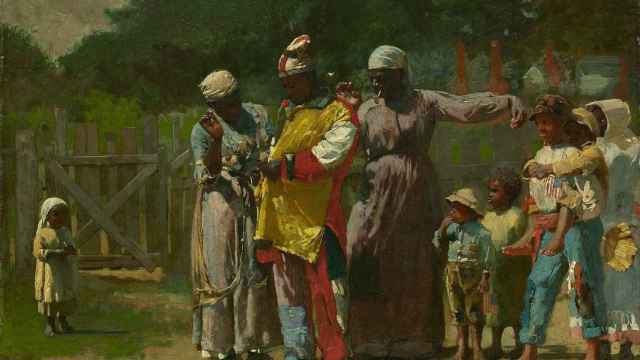 'Dressing for the Carnival' (1877) / WINSLOW HOMER