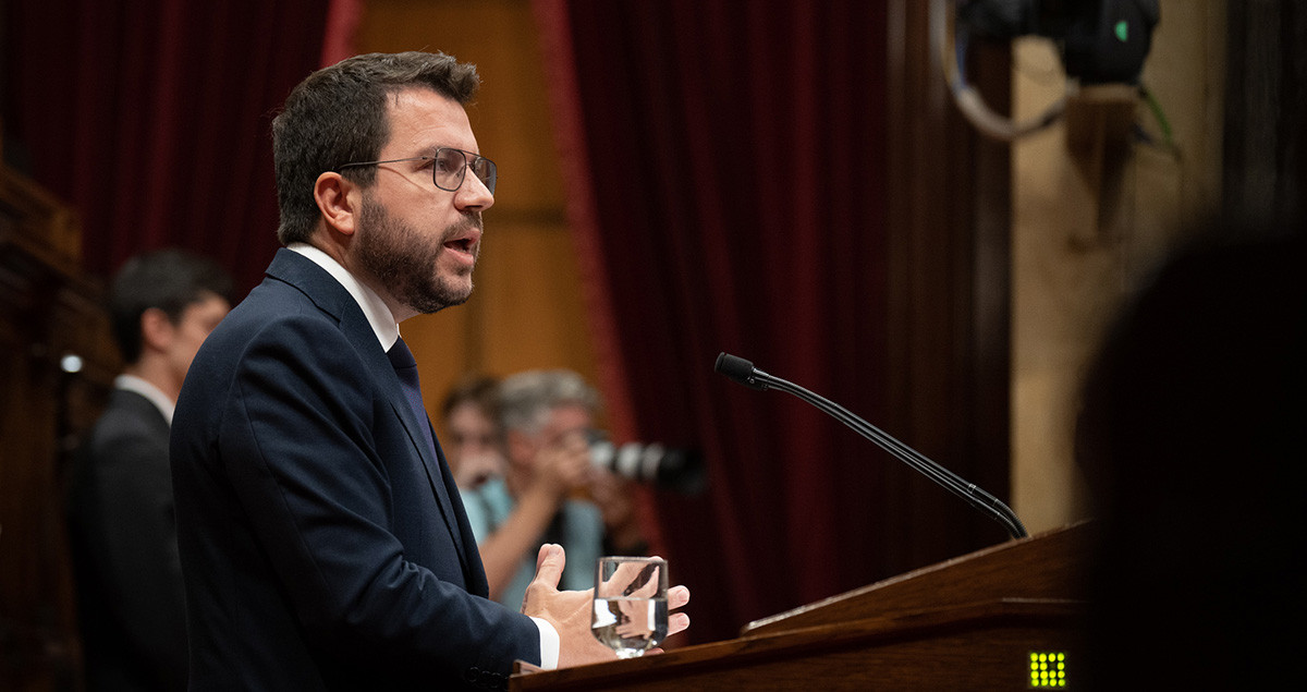 El presidente Pere Aragonès, rechaza la última propuesta de JxCat pese a renunciar a la restitución de Puigneró /EUROPA PRESS