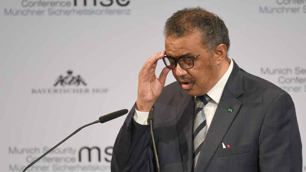 El director general de la OMS, Tedros Adhanom, en una rueda de prensa sobre el coronavirus / EP