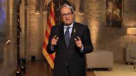 El presidente de la Generalitat, Quim Torra, en su discurso televisado con motivo de la Diada / GENCAT