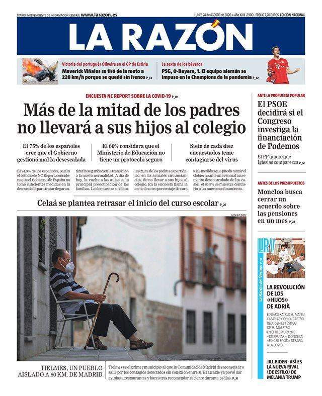 Sigue Ruiz: El margen de tiempo podría resultar escaso para organizarse de acuerdo a las pautas comunes que se acuerden a la vista de los pocos días que quedan para el arranque de curso. Por eso, retrasar un poco más el comienzo de las clases permitiría ganar tiempo para organizar mejor el curso sin improvisaciones teniendo en cuenta que con el confinamiento se perdió un tercio de lo que los niños deberían haber aprendido el curso pasado, según los expertos, y uno de los grandes temores es que la brecha educativa se agrande aún más. Por otro lado, disponer de más tiempo permitiría conocer mejor la evolución del virus a la vista de la proliferación descontrolada de contagios. El último ejemplo lo tenemos en Alemania, donde se han cerrado colegios sólo cinco días después de reabrirlos por el aumento de casos.