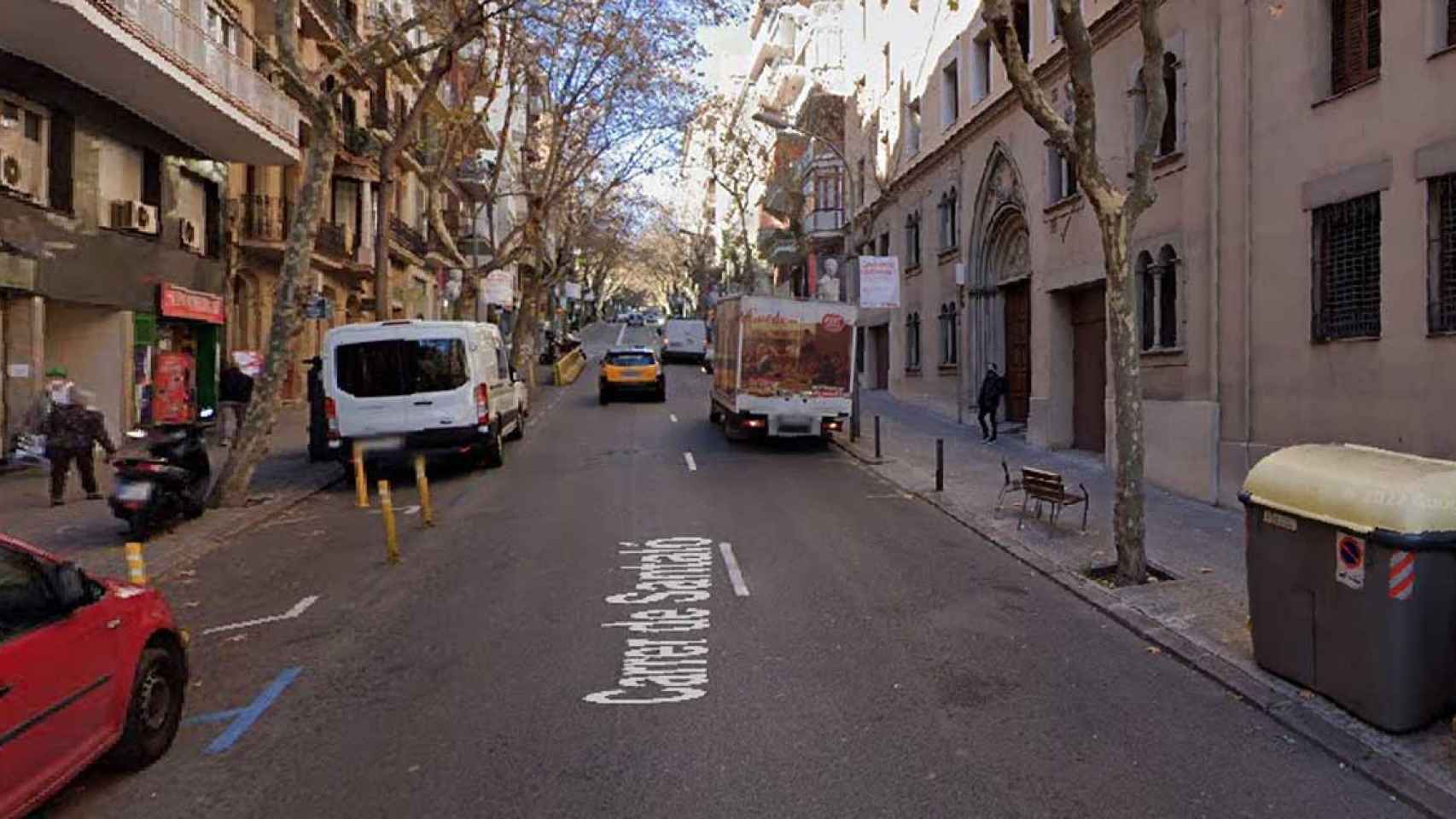 Calle Santaló, donde se produjo el robo / GOOGLE STREET VIEW