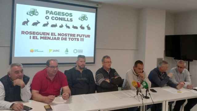 Presentación de la campaña 'Pagesos o conills' de los sindicatos agrarios catalanes / CEDIDA