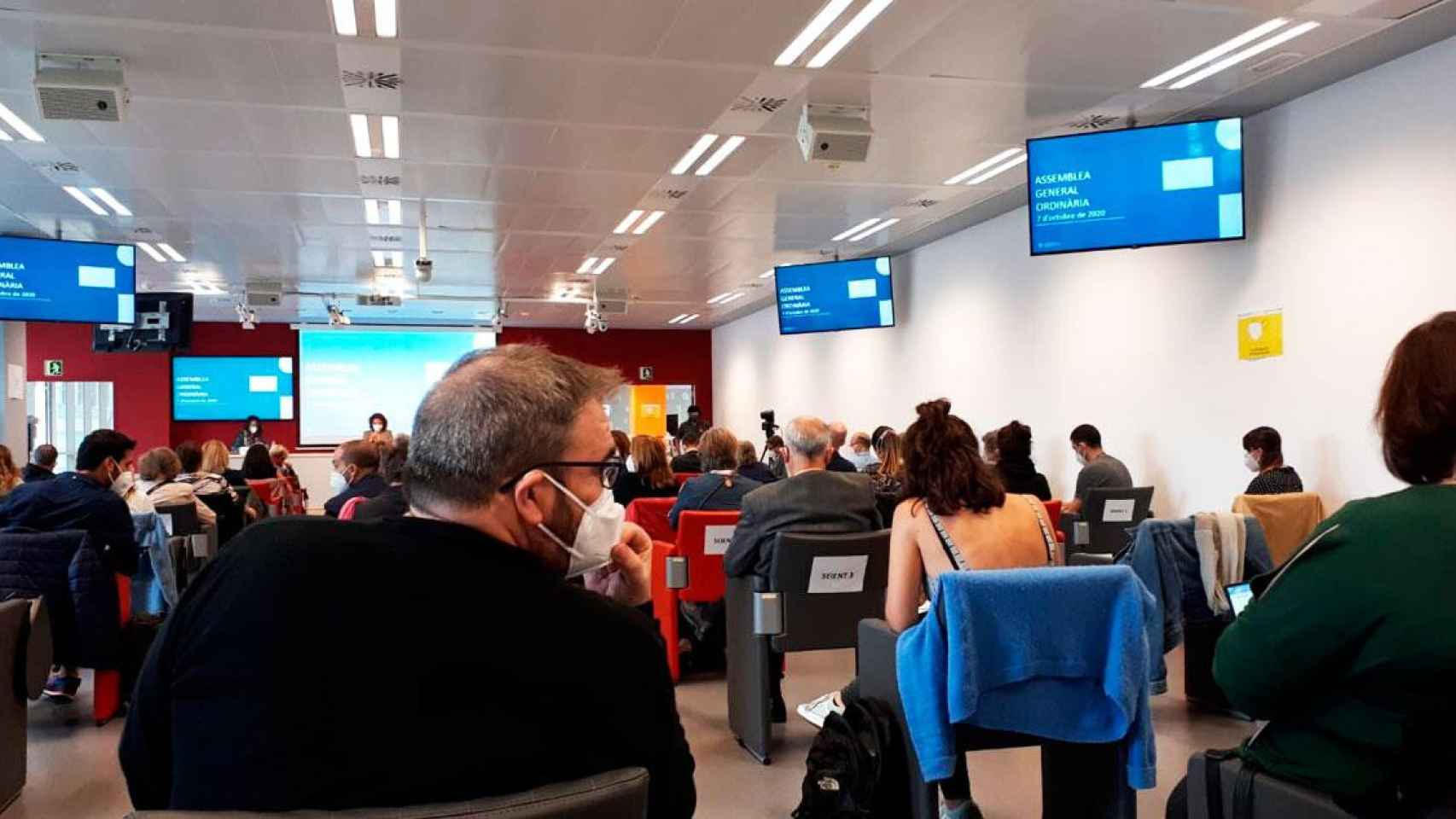 Imagen de la asamblea general del Colegio catalán de Enfermería / CG