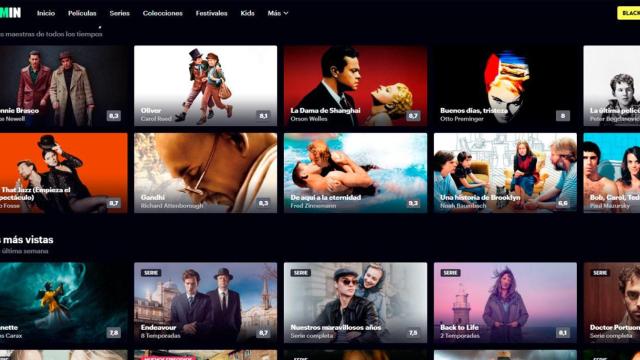 La plataforma de vídeo en 'streaming' Filmin, en una imagen de archivo / FILMIN