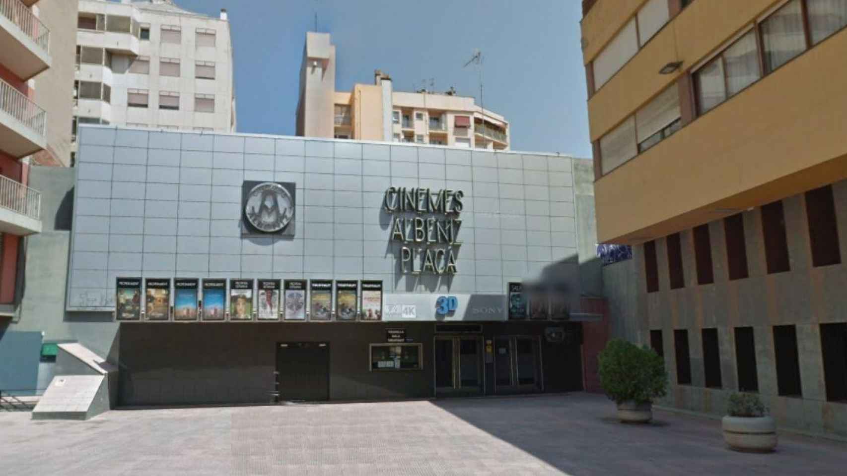 Los cines Albèniz Plaça de Girona / GOOGLE STREET VIEW