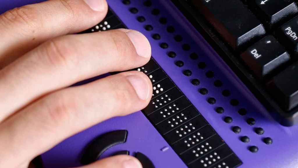 Teclado para personas invidentes