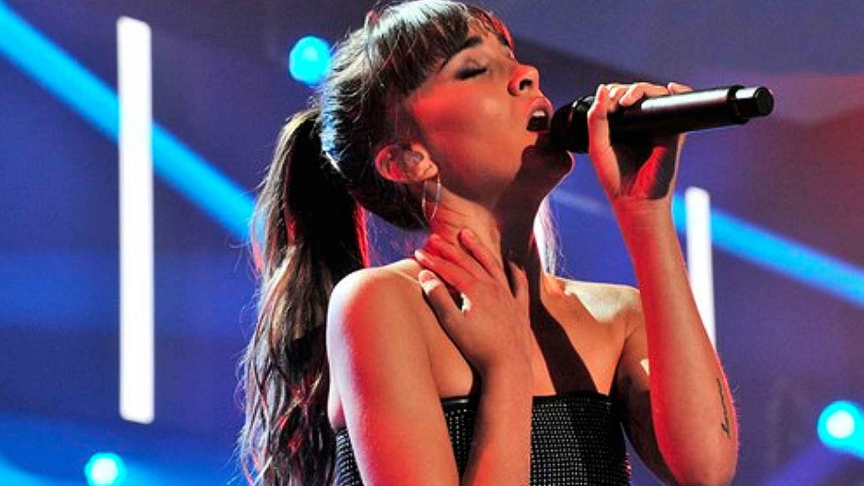 Aitana en el plató de 'Operación Triunfo'