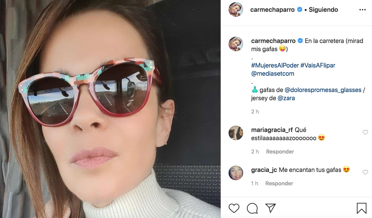 Carme Chaparro se fotografía en un camión y le dicen de todo / INSTAGRAM