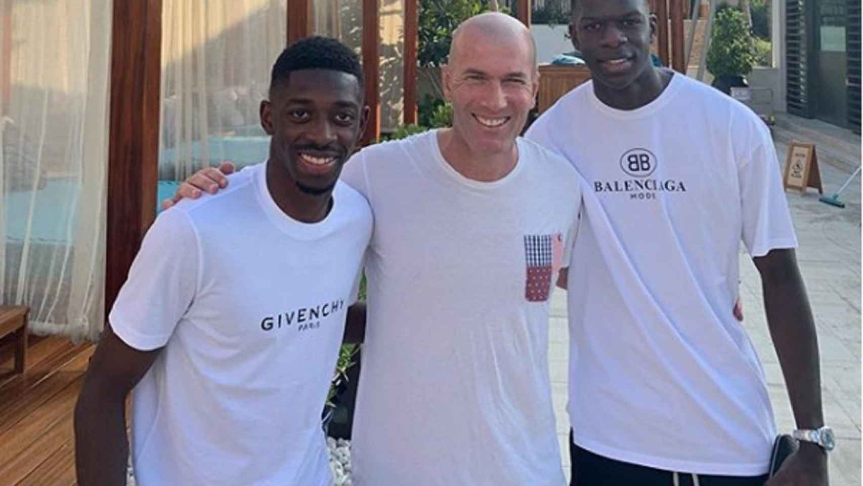 Dembelé y Zidane en Dubái / INSTAGRAM