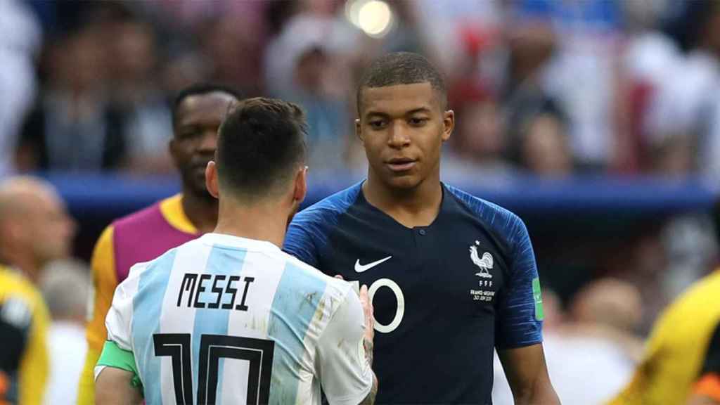 Leo Messi y Kylian Mbappé, cara a cara en un Argentina-Francia / REDES