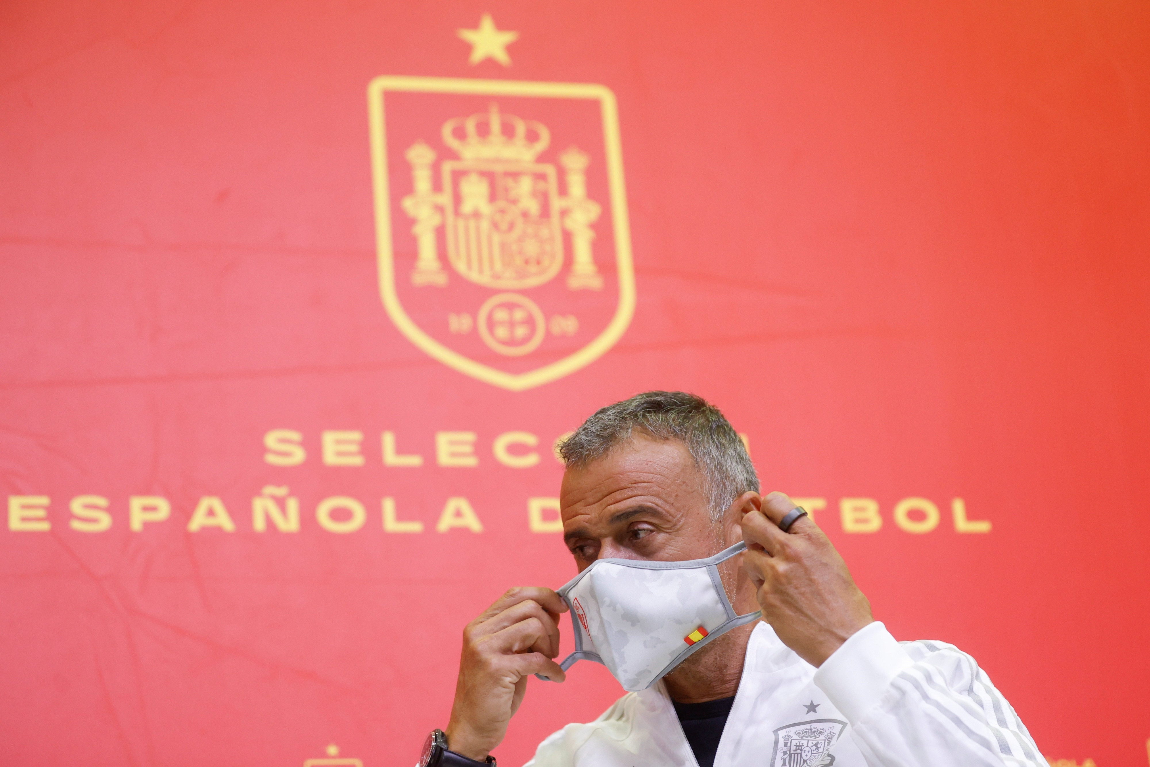 Luis Enrique en rueda de prensa con la selección / RFEF