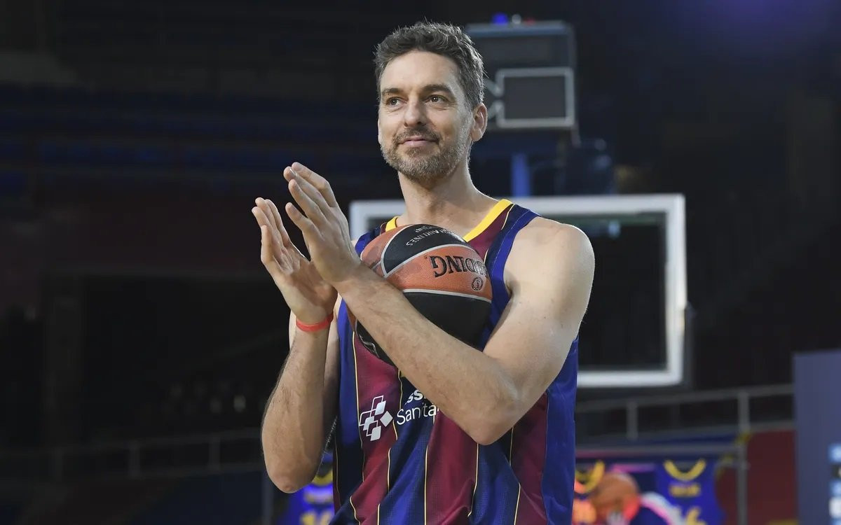 Pau Gasol, en su presentación con el Barça | FCB