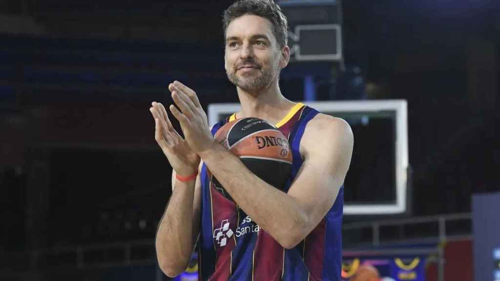 Pau Gasol, en su presentación con el Barça | FCB