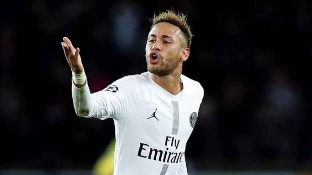 Una foto de Neymar durante un partido con el PSG / EFE