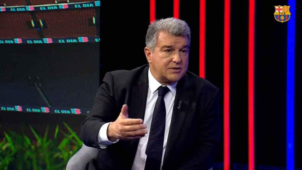 Joan Laporta, en una entrevista en los canales oficiales del Barça / FCB