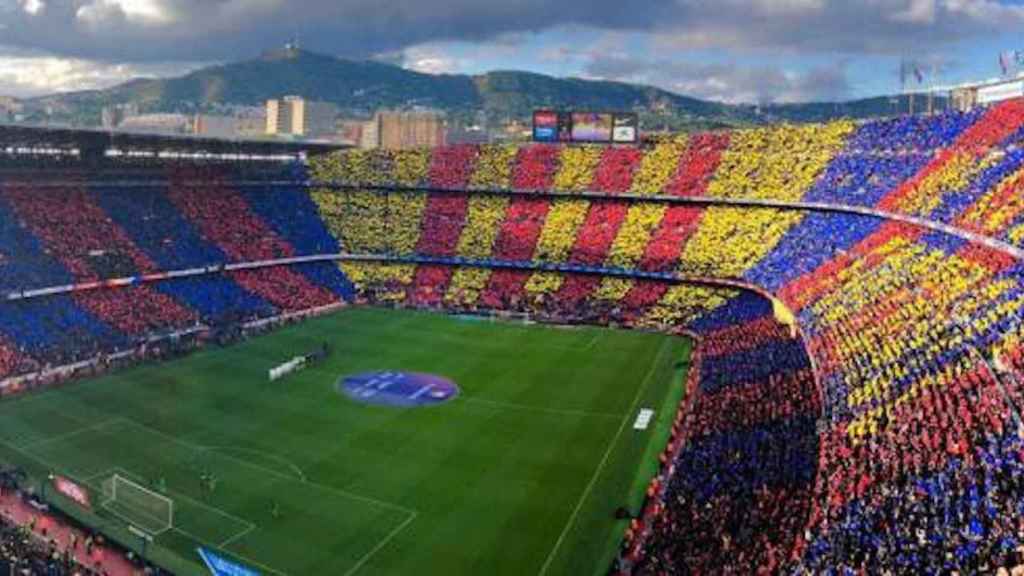 Una foto del Camp Nou en un Barça - Real Madrid de Liga / Twitter