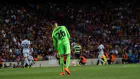 Iñaki Peña, en un partido disputado con el FC Barcelona esta temporada / LUIS MIGUEL AÑÓN (CULEMANIA)