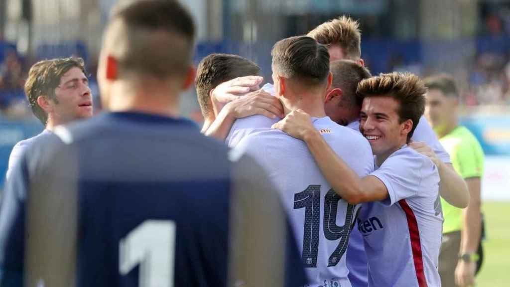 Los jugadores del Barça celebrando un gol contra el Girona / FC Barcelona