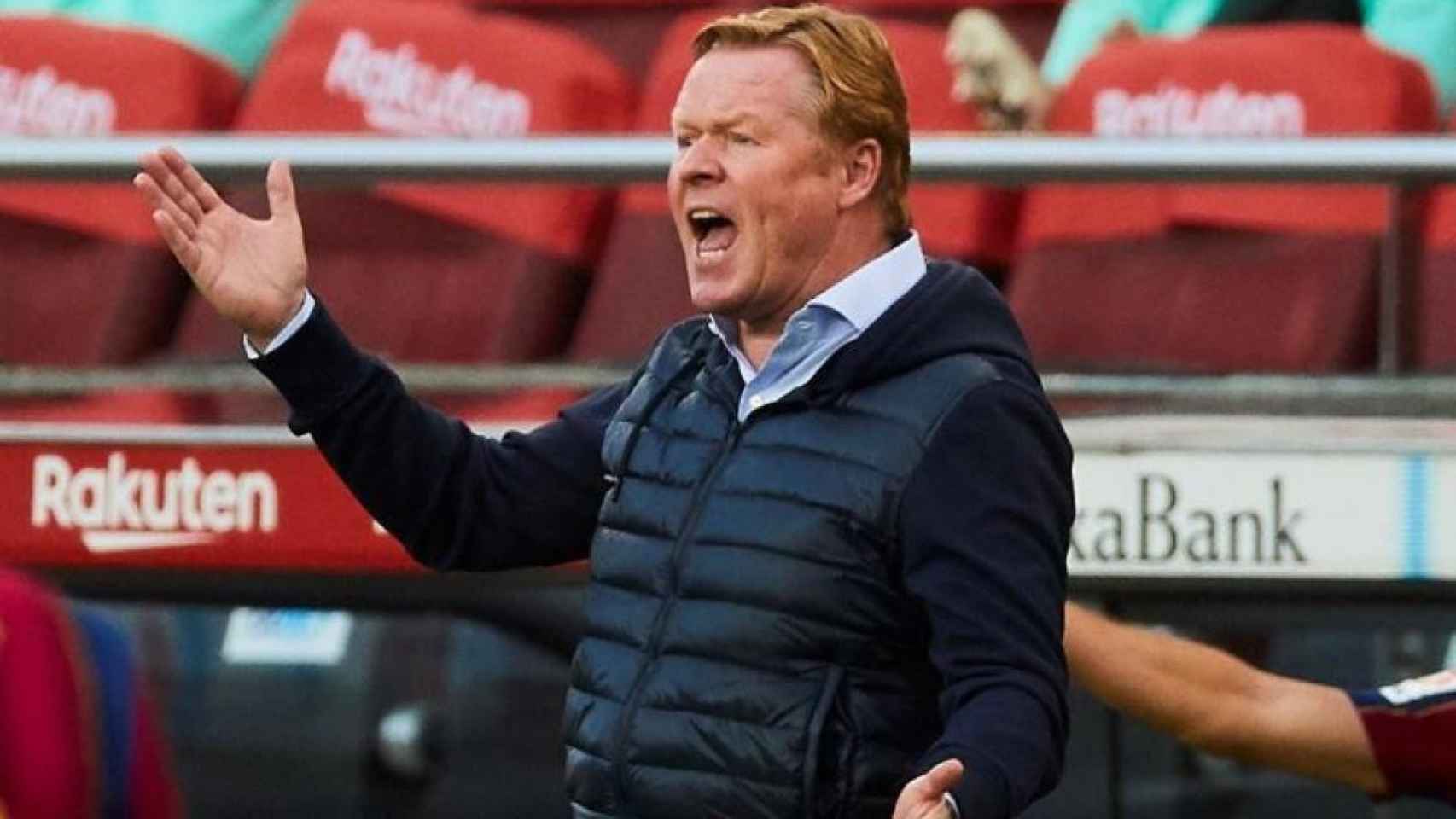 Ronald Koeman en el Camp Nou / EFE