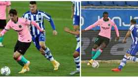 Trincao y Dembelé ante el Alavés en un fotomontaje / Culemanía