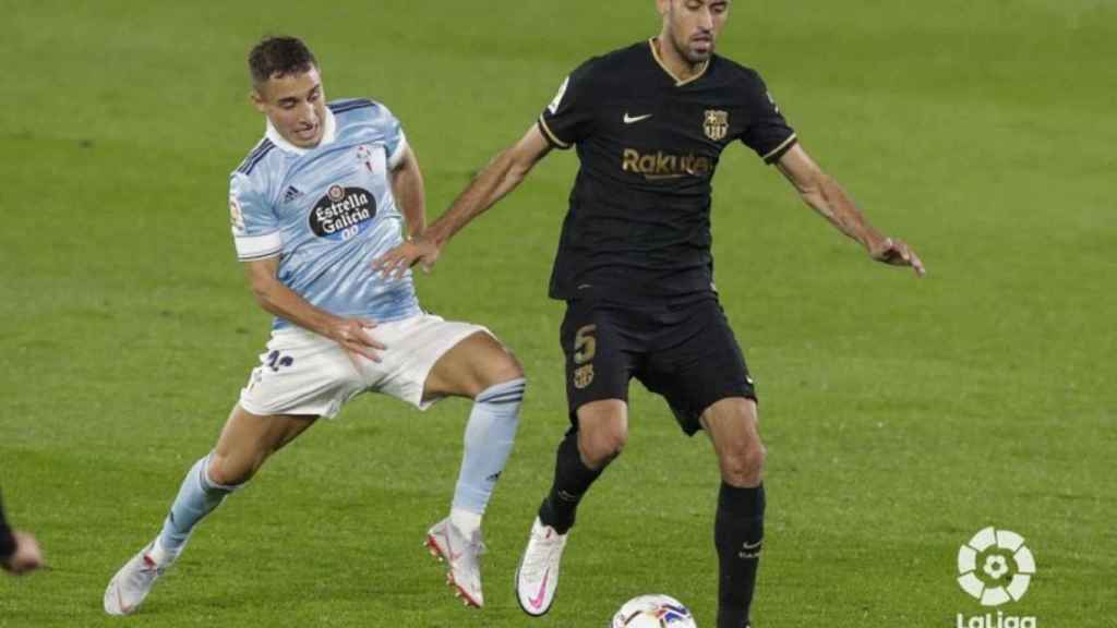 Sergio Busquets, en una acción ante el Celta | La Liga