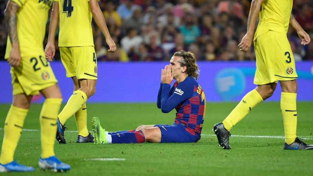 Griezmann, lamentándose en un choque contra el Villarreal | EFE