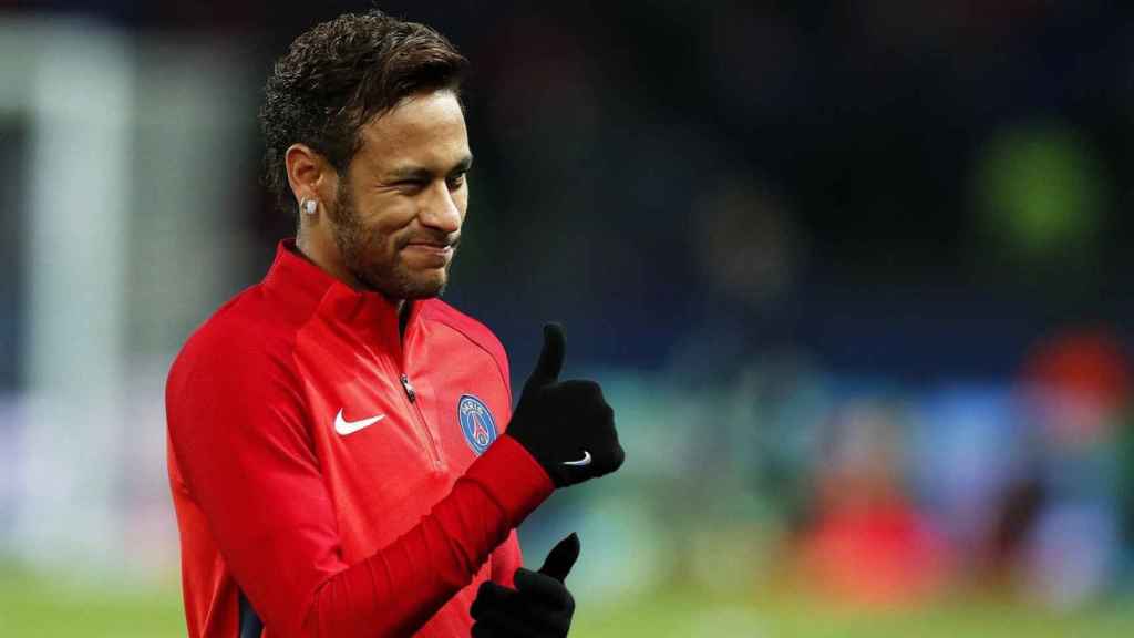 Neymar en un entrenamiento con el PSG / EFE