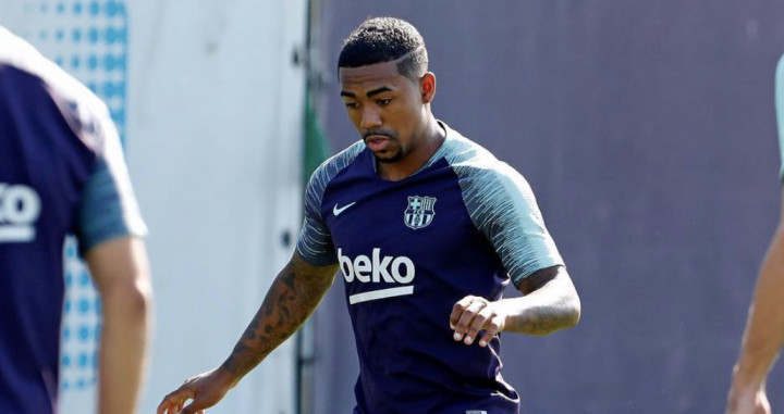 Una foto de archivo de Malcom Oliveira durante un entrenamiento del Barça / Instagram