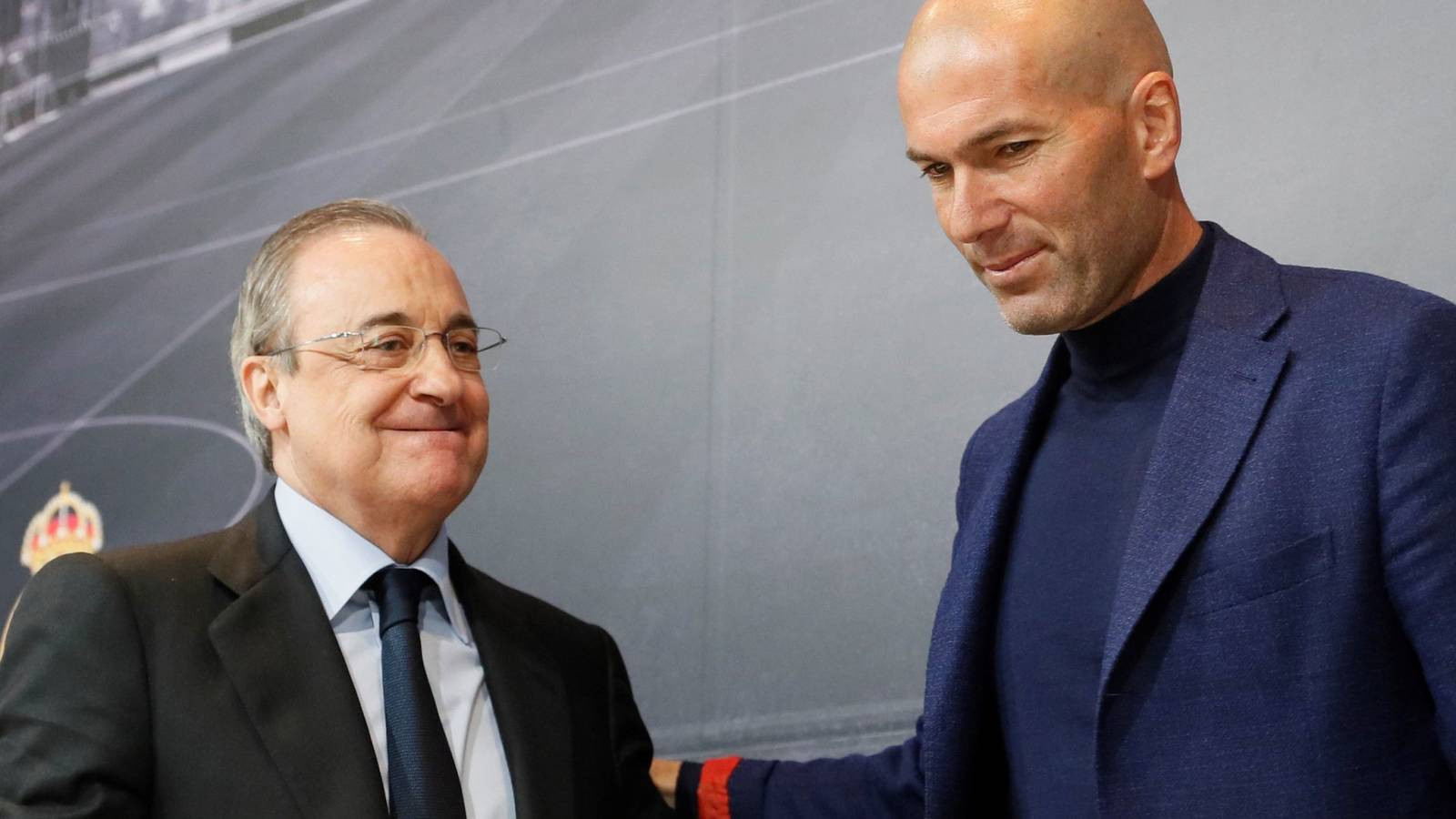 Florentino Pérez y Zinedine Zidane / EFE