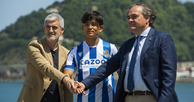 La presentación de Takefusa Kubo con la Real Sociedad, en Japón / Real Sociedad