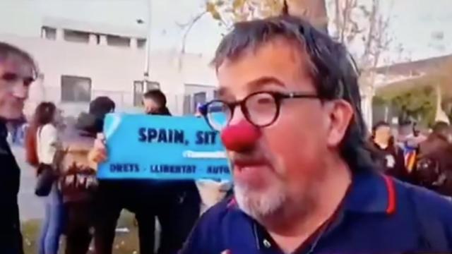 El payaso Jordi Pesarrodona, uno de los 'héroes' del independentismo / CG