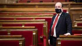 Miquel Iceta (PSC) en el Parlament, donde la oposición ha criticado la gestión del Govern sobre el Covid / EP