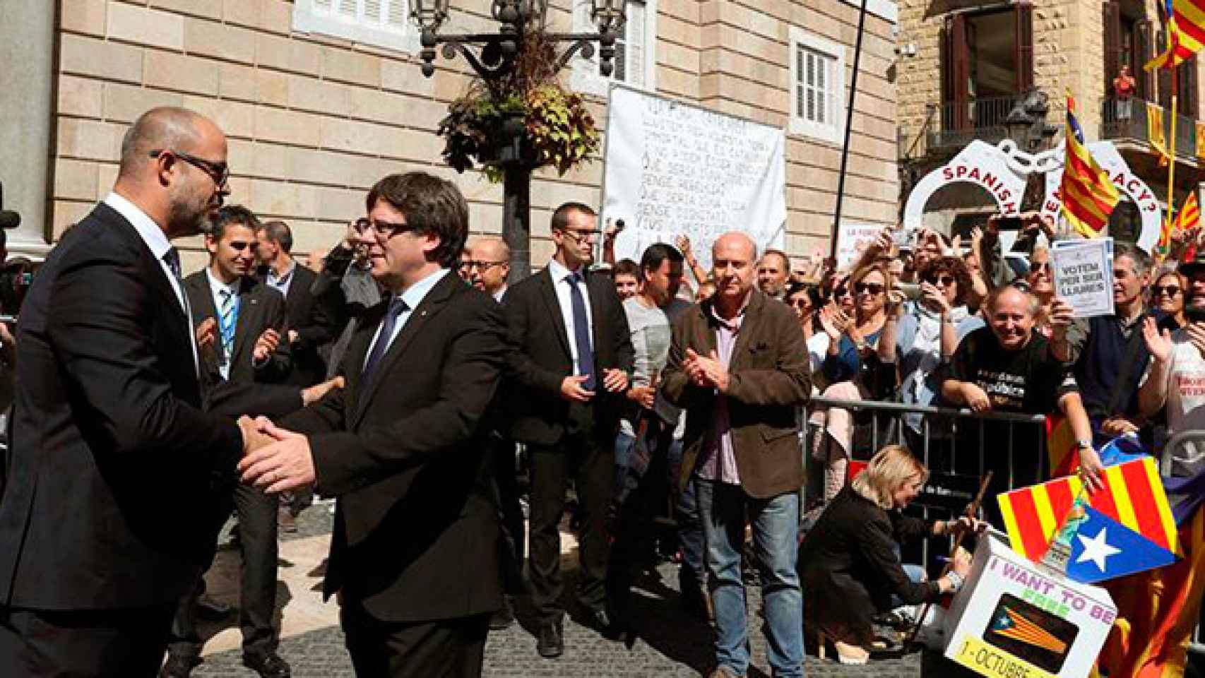 Carles Puigdemont y Miquel Buch en una imagen de archivo / EFE