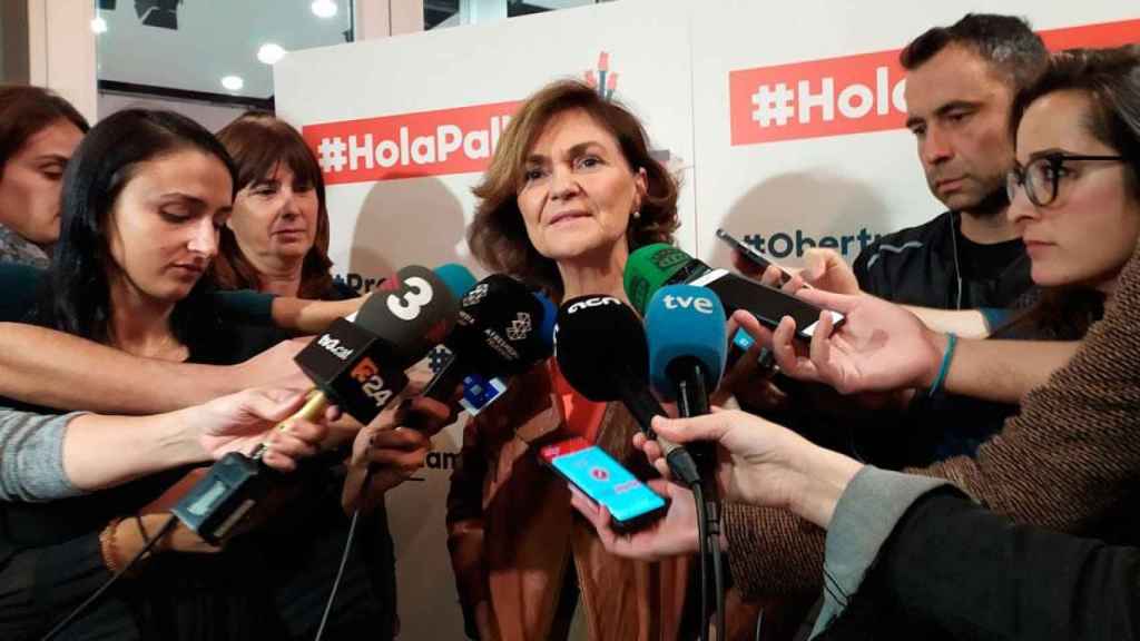 La vicepresidenta del Gobierno en funciones, Carmen Calvo, en Barcelona / EUROPA PRESS