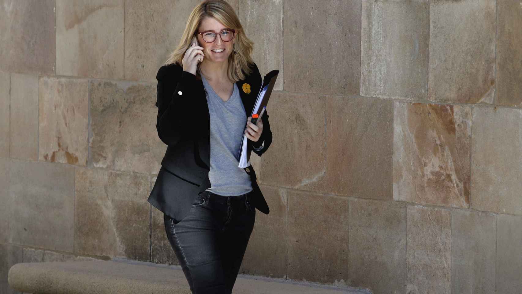 Elsa Artadi, de camino a la reunión del Govern de la Generalitat / EFE